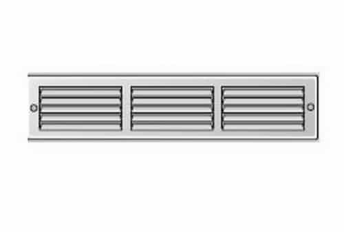 Griglia Aerazione rettangolare Edilplast griglia in metallo 300 x 60 Bianco con Rete
