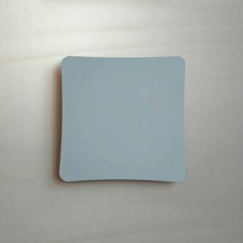 Griglia Aerazione AirDecor serie Vanità, diametro supporto a muro 120 mm, colore Grigio
