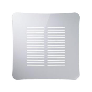 Griglia Aerazione AirDecor serie Gaia, diametro supporto a muro 100 mm, colore Bianco
