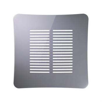 Griglia Aerazione AirDecor serie Gaia, diametro supporto a muro 100 mm, colore Grigio