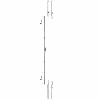 Cremonese AGB per anta ribalta, altezza maniglia variabile, entrata 15 mm, altezza anta 470-650 mm