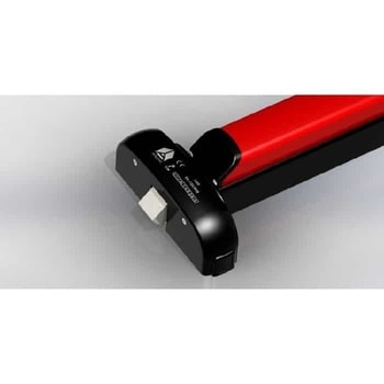 Modulo Push Bar 600 Antipanic per antipanico, reversibile, componibile, lunghezza 1300 mm, finitura Nero e Rosso