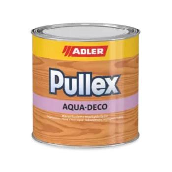 Vernice Pullex Aqua Deco Adler per protezione legno esterno, a base acqua, a basso spessore, latta 750 ml, Incolore