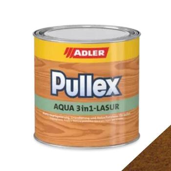 Impregnante Pullex Aqua 3in1 Adler per protezione legno esterno, opaco, a base acqua, latta 2,5 L, finitura Noce