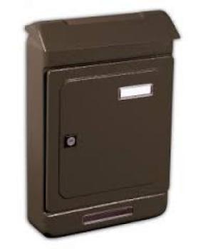 Cassetta Postale Alubox UNO MAXI formato rivista 26,3x39.5x7 cm in lamiera zincata verniciata colore Ghisa