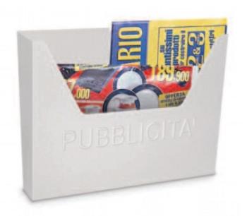 Cassetta Postale Alubox, serie Hellas, per pubblicità, misure 25,5x34x5 cm, in Lamiera elettrozincata, colore Bianco
