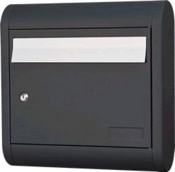 Cassetta Postale Alubox, serie Sole, formato rivista, misure 39.5x39.5x12 cm, in Alluminio, colore Ghisa