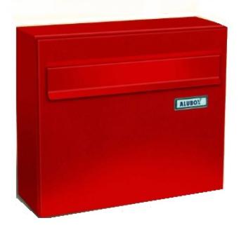 Cassetta Postale Alubox, serie Venere, formato rivista, misure 32x37x15,5 cm, in Lamiera elettrozincata, colore Rosso