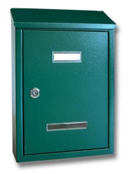 Cassetta Postale Alubox PRIMA MAXI formato rivista 24.5x36x7 cm in lamiera zincata verniciata Verde