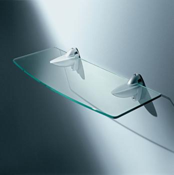 Mensola in vetro trasparente Confalonieri 800 x 275 x 8 mm A