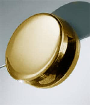 Supporto specchi Confalonieri misura B, finitura oro lucido, Reggispecchio Ø 35 mm