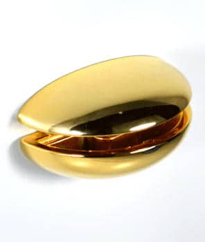 Reggimensola a morsetto, Confalonieri per mensole in vetro, spessore 6-16 mm, colore Oro Lucido