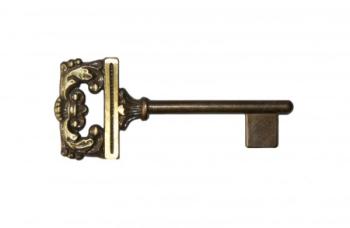 Chiave per porta interna stilizzata finitura Bronzo