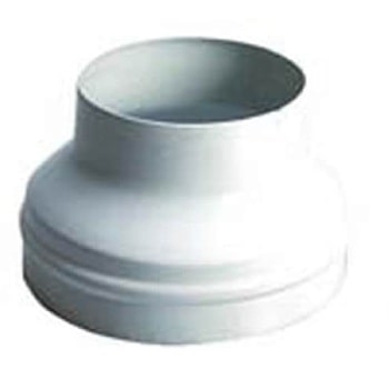 Maggiorazione smaltata Ferrunion per tubo areazione, diametro 8-10 cm, colore Bianco