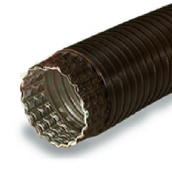 Tubo flex comprimibile Ferrunion per areazione, diametro 100 mm, colore Marrone