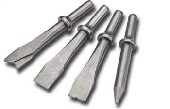 Set 4 scalpelli cilindrici martello aria compressa