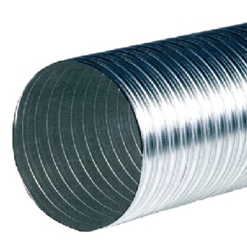 Tubo inoxflex Ferrunion per areazione, diametro 140 mm, colore Alluminio