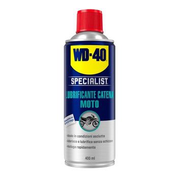 WD-40 Specialist 39786 Lubrificante per catena moto spray, 400 ml, colore Chiaro