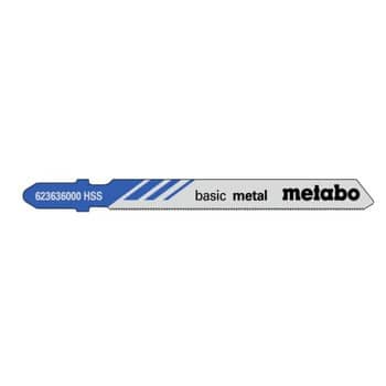 Confezione 5 lame a seghetto Metabo Basic metal fresata/ondulata, per metalli, dimensioni 66x1 mm