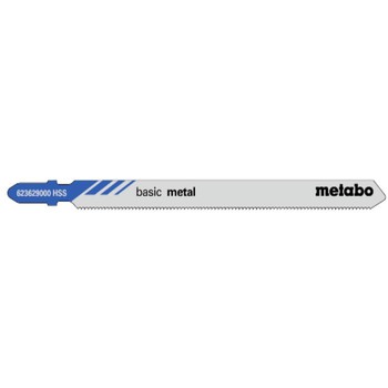 Confezione 5 lame a seghetto Metabo Basic metal fresata/ondulata, per metalli, dimensioni 106x1 mm