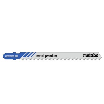 Confezione 5 lame a seghetto Metabo Metal premium fresata/ondulata, per metalli, dimensioni 106x1 mm