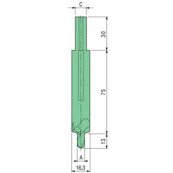 Punta per distanziatore Rapid Block RP019 Proni, per alluminio, diametro 16,3 mm
