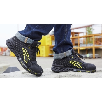 Dunlop Scarpa Antinfortunistica S3 Matt Black – Microfibra + TPU, Punteria In Fibra Di Vetro, ESD – Taglia 42 EU – EN ISO 20345:2022