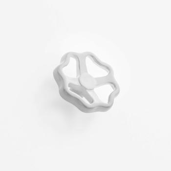 Manopola per mobile stile Industrial Le Fabric, diametro 65 mm, colore Bianco Opaco