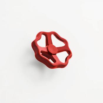 Manopola per mobile stile Industrial Le Fabric, diametro 65 mm, colore Rosso Lucido