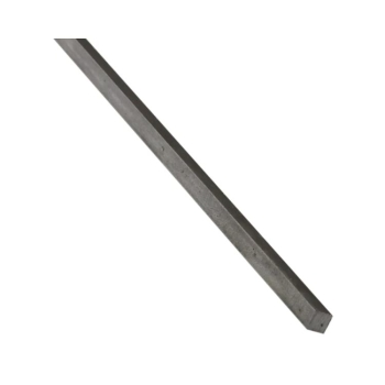 Ferro quadro pieno Ghidini per montaggio, sezione 6x6 mm, lunghezza 1000 mm, finitura Grezzo