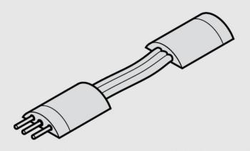 Cavo di interconnessione Hafele per collegamento Strip Led, lunghezza 50 mm, sistema 12 V