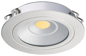 Lampada tonda da incasso Hafele per scaffale, tipo Loox Led 3010, potenza 5 W, luce bianco naturale 4000 K, in alluminio [...]