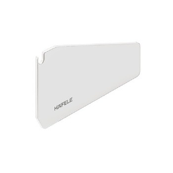 Cover di copertura per guarnitura per sportello mobile Hafele Free up, materiale Plastica, colore Bianco