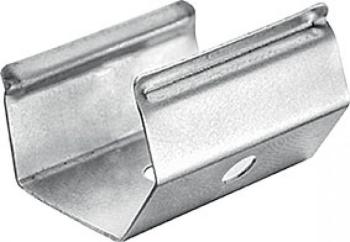 Clip di tenuta 90° Hafele per profilo sottopiano in alluminio Loox, lunghezza 22 mm, in acciaio inox, finitura Argento