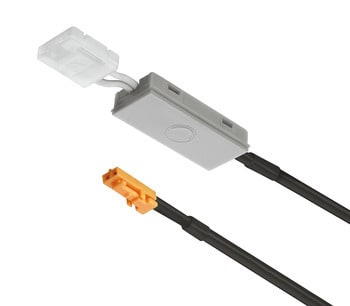 Interruttore Dimmer per LED Häfele, per sistema da 12 V, in Plastica, finitura color Argento Anodizzato