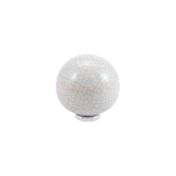 Pomello per mobile a sfera in Ceramica, pomolo serie BUBBLE, Ø 70 mm, colore Craquelè