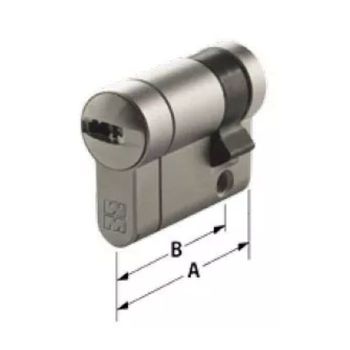 Mezzo cilindro C28 Plus Mottura per serratura spessore 30 mm, lunghezza 46(31+15) mm, finitura Nichelato