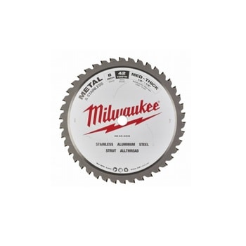 Lama per seghe circolari Milwaukee per metallo, diametro lama 203 mm, numero denti 42