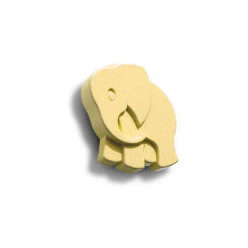 Pomello a forma di Elefantino per mobili, Polideas 53X56 mm, Giallo