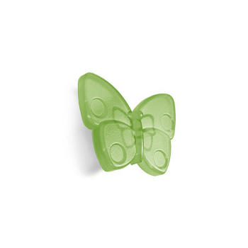 Pomello a forma di Farfalla per mobili, Polideas 53X56 mm, Verde