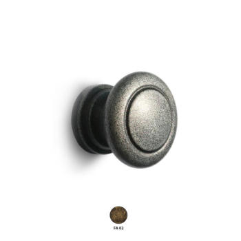 Pomoli per mobili, anticato serie Small Fa, Polideas diametro 32 mm, Bronzo