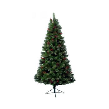 Albero di Natale Pino Glennmore 180 cm Verde e Bianco