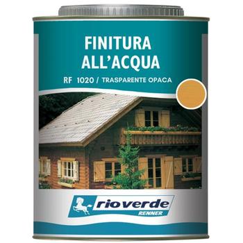Finitura ad acqua Rioverde RF1020 Renner, per legno, confezione 2500 ml, colore Trasparente Opaca