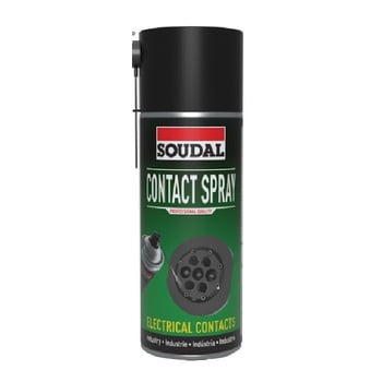 Contact Spray Soudal per pulizia e manutenzione di contatti elettrici, bombola 400 ml, colore Trasparente