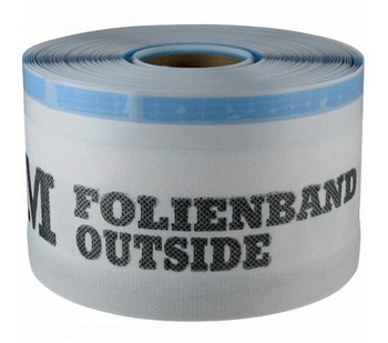 Nastro Folienband Outside Soudal per esterno, altezza 70 mm, lunghezza 25 m, materiale Polietilene, colore Bianco