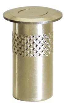 Pozzetto Artibrevetti 3010 antipolvere con molla e bordo, foro interno diametro 10 mm, materiale Ottone, finitura Ottone lucido