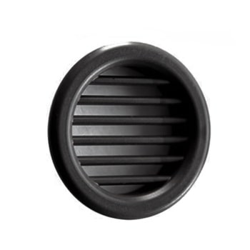 Griglia di aerazione Edilplast T3N in plastica, tonda, colore nero, foro 32 mm, esterno 40 mm