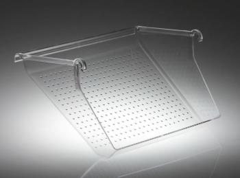 Set 4 Vaschette portascarpe-portaoggetti in policarbonato trasparente lucido infrangibile