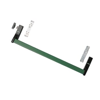 Maniglione antipanico orizzontale reversibile Circeo Savio KH, per porta larghezza 1240 mm, barra 1180 mm, finitura Verde