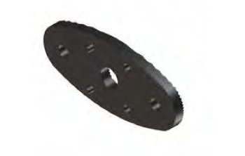 Spessore 3 mm ovale sovrapponibile Torbel per persiana, finitura Nero